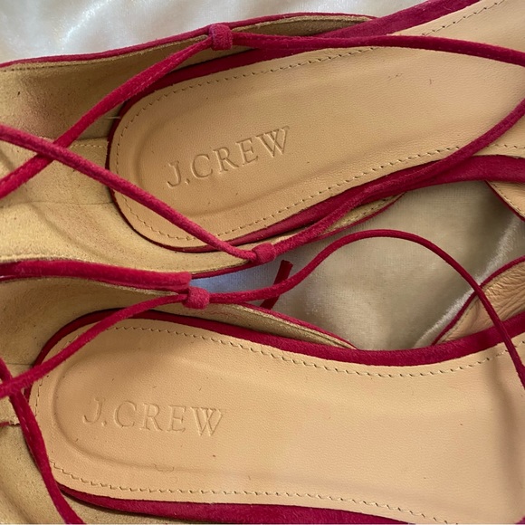 J. Crew Pink Lace-Up Flats - Picture 11 of 16